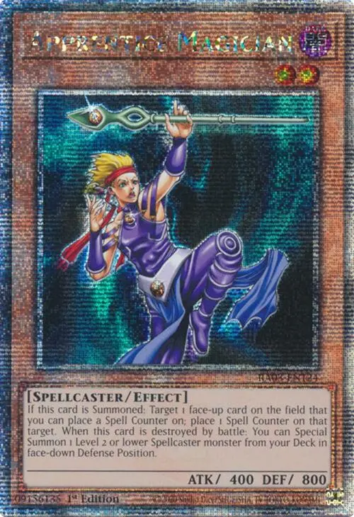 Apprentice Magician (Quarter Century Secret Rare) [Ra03-En124] Quarter Century Secret Rare 1