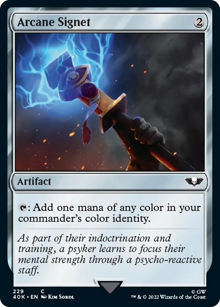 Arcane Signet (229) (Surge Foil) [Warhammer 40,000] 1