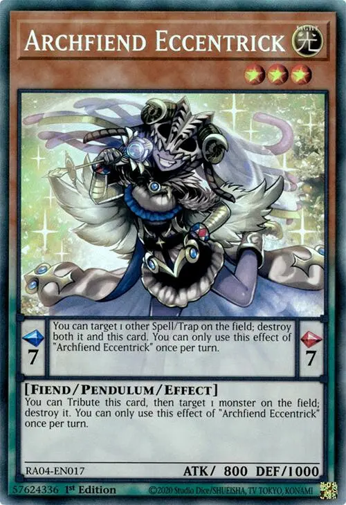 Archfiend Eccentrick [Ra04-En017] Prismatic Collector's Rare 1