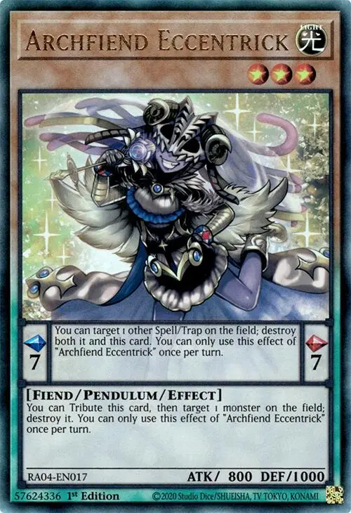 Archfiend Eccentrick [Ra04-En017] Prismatic Ultimate Rare 1