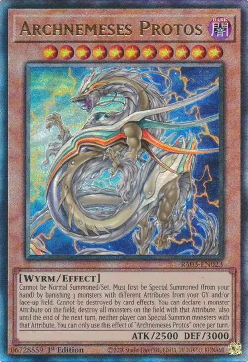 Archnemeses Protos (Utr) [Ra03-En023] Prismatic Ultimate Rare 1