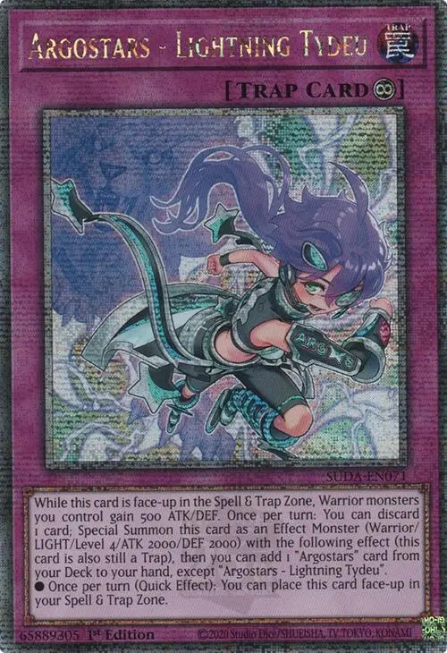 Argostars - Lightning Tydeu (Quarter Century Secret Rare) [Suda-En071] Quarter Century Secret Rare 1