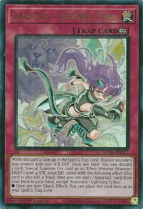Argostars - Lightning Tydeu [Suda-En071] Ultra Rare 1