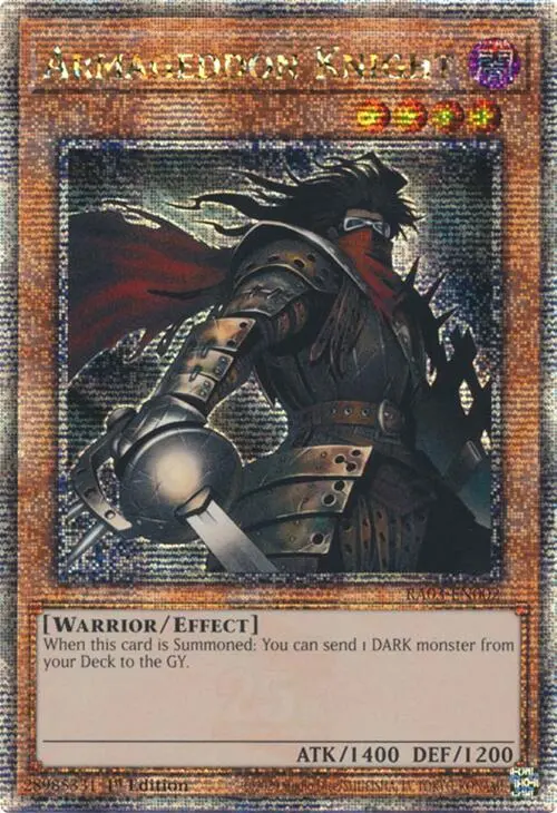 Armageddon Knight (Quarter Century Secret Rare) [Ra03-En002] Quarter Century Secret Rare 1