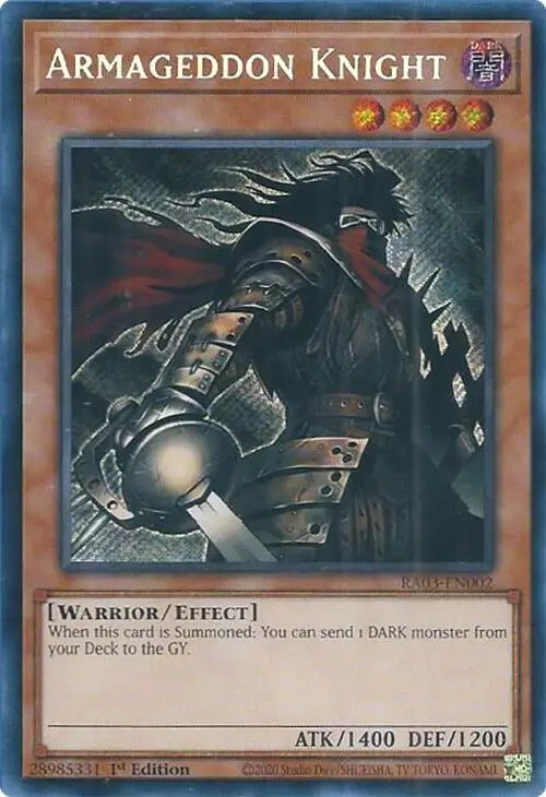 Armageddon Knight (Secret Rare) [Ra03-En002] Secret Rare 1