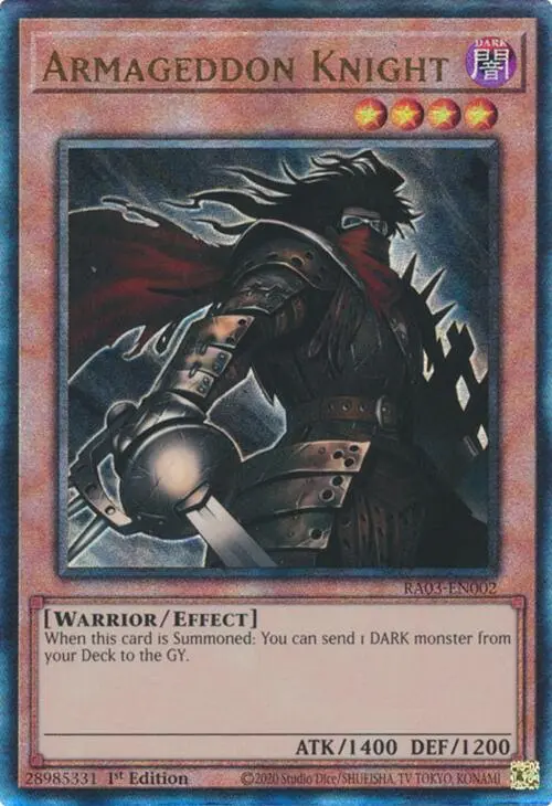 Armageddon Knight (Utr) [Ra03-En002] Prismatic Ultimate Rare 1