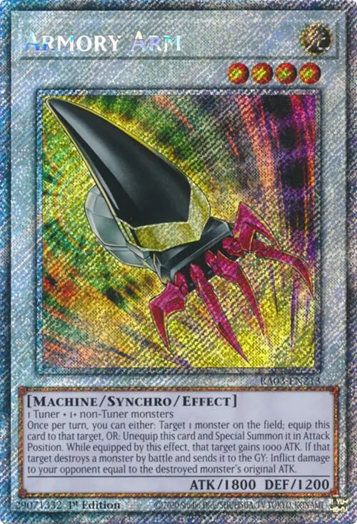 Armory Arm (Platinum Secret Rare) [Ra03-En213] Platinum Secret Rare 1