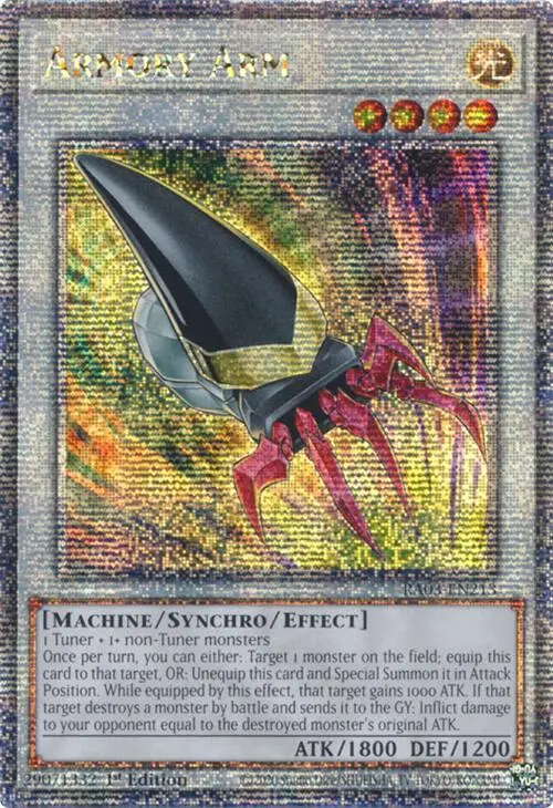 Armory Arm (Quarter Century Secret Rare) [Ra03-En213] Quarter Century Secret Rare 1