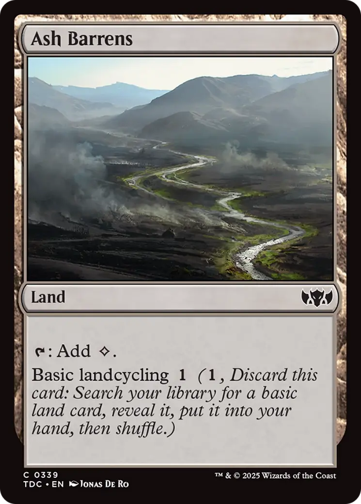 Ash Barrens [Tarkir: Dragonstorm Commander] 1