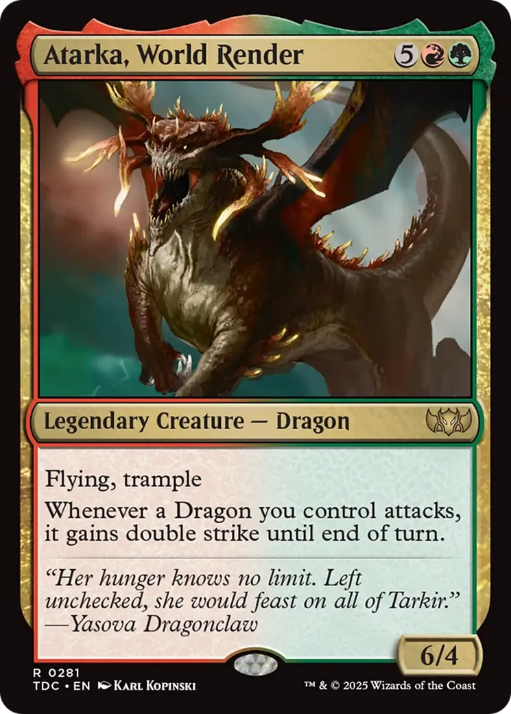 Atarka, World Render [Tarkir: Dragonstorm Commander] 1