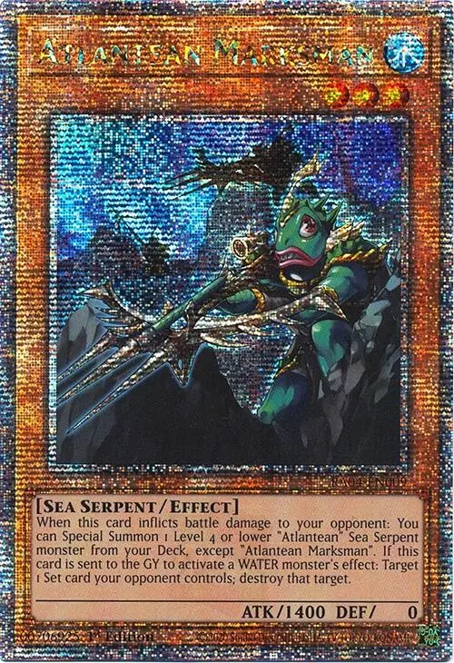 Atlantean Marksman [Ra04-En009] Quarter Century Secret Rare 1