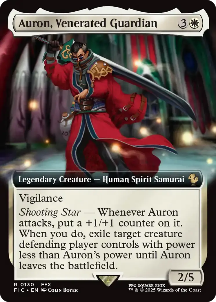 Auron, Venerated Guardian (Extended Art) [Final Fantasy Commander] 1