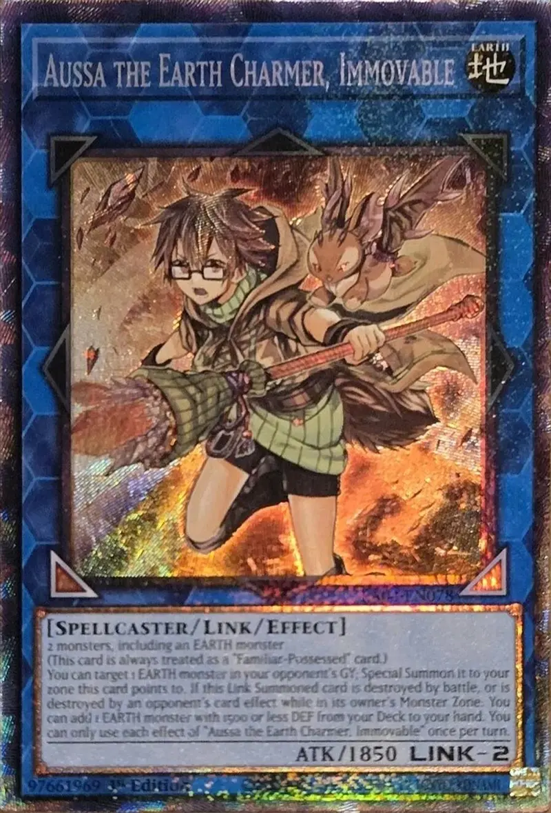 Aussa The Earth Charmer, Immovable [Ra04-En078] Prismatic Collector's Rare 1