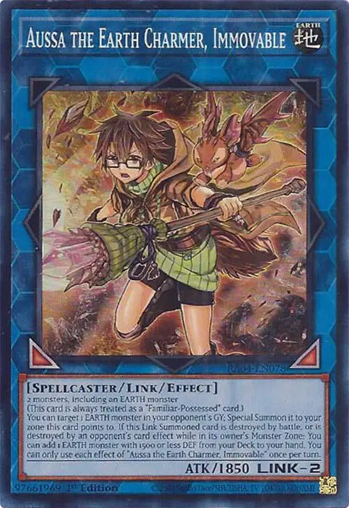 Aussa The Earth Charmer, Immovable [Ra04-En078] Super Rare 1