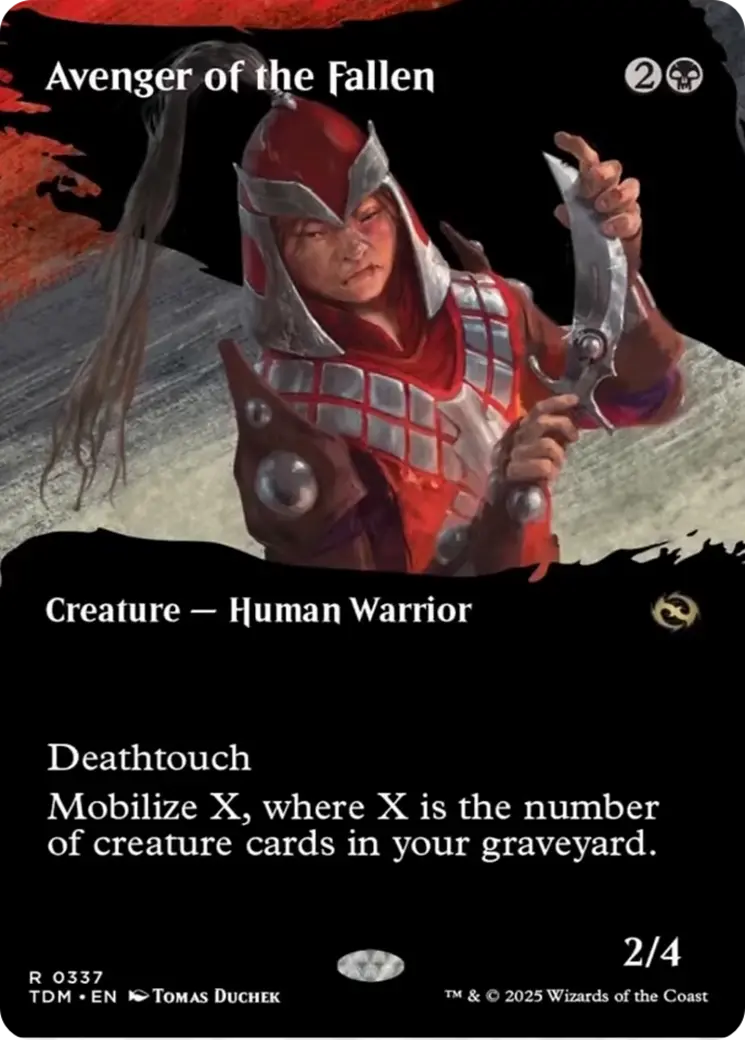 Avenger Of The Fallen (Borderless) [Tarkir: Dragonstorm] 1