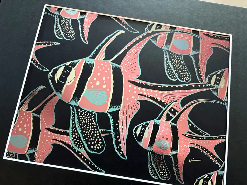 Bangaii Cardinal Foil Art Print 1