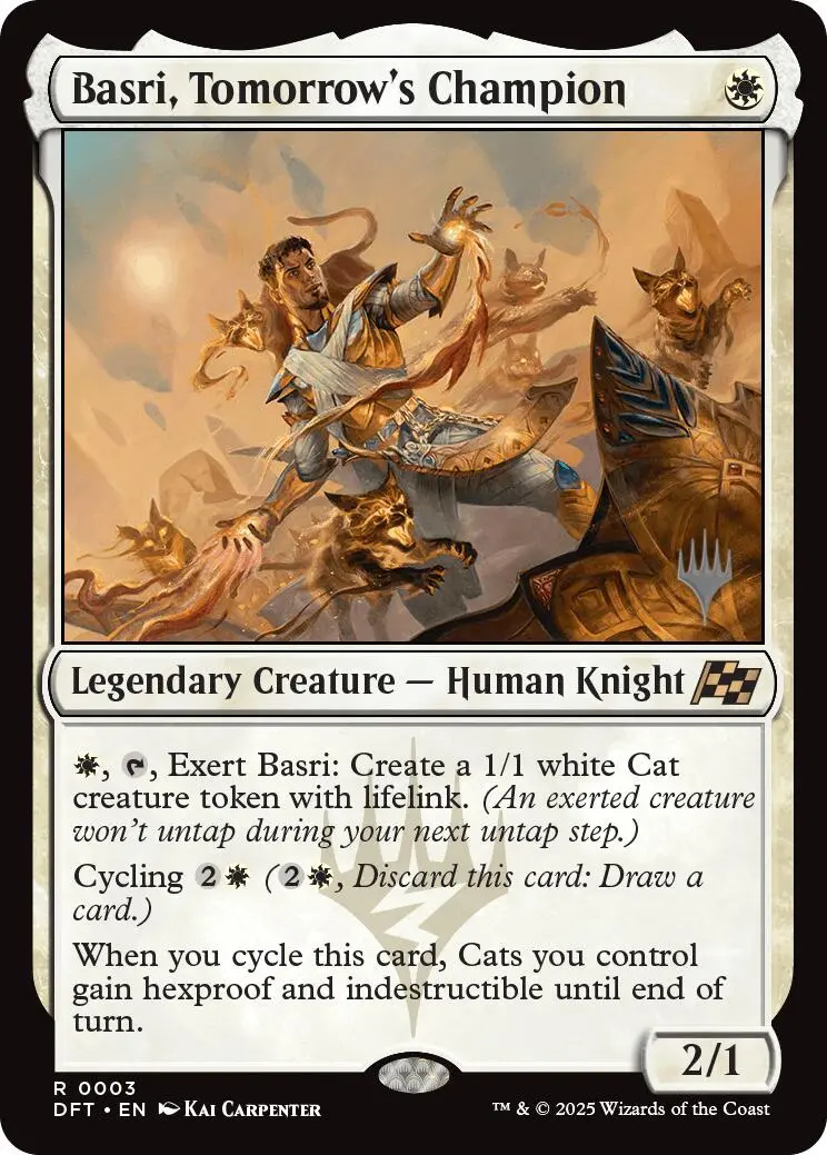 Basri, Tomorrow's Champion (Promo Pack) [Aetherdrift Promos] 1