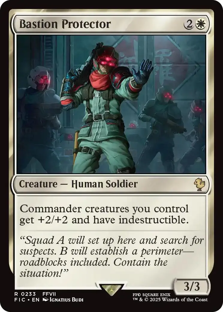Bastion Protector (Surge Foil) [Final Fantasy Commander] 1