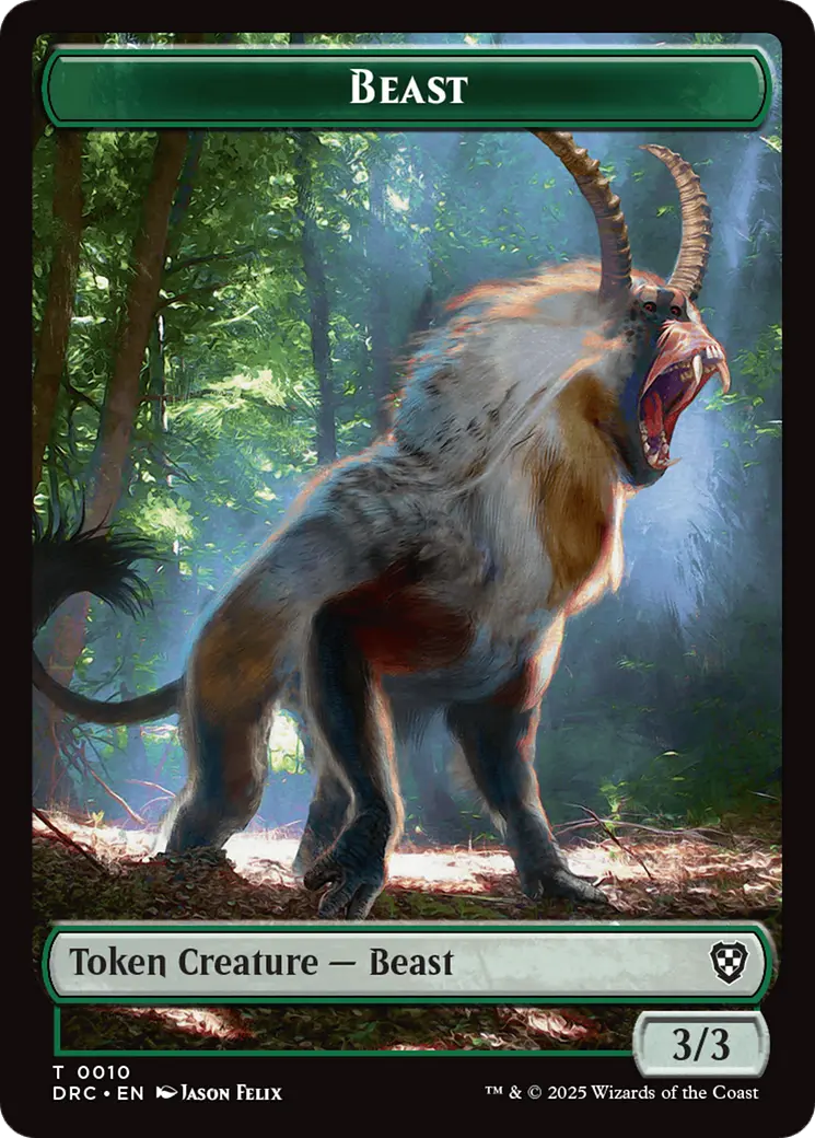 Beast (0010) // Servo Double-Sided Token [Aetherdrift Tokens] 1