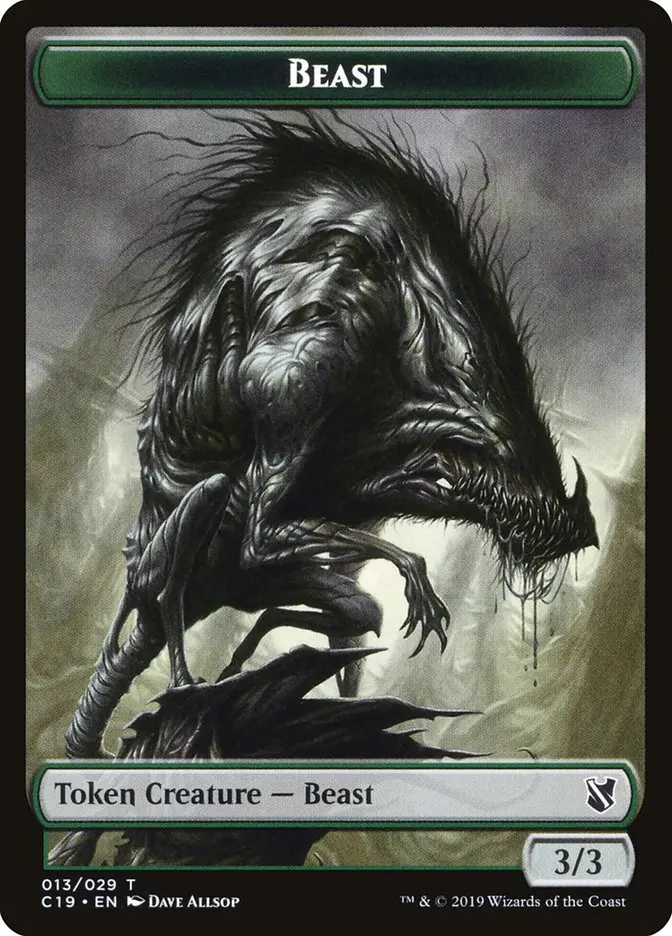 Beast Token (013/029) [Commander 2019 Tokens] 1