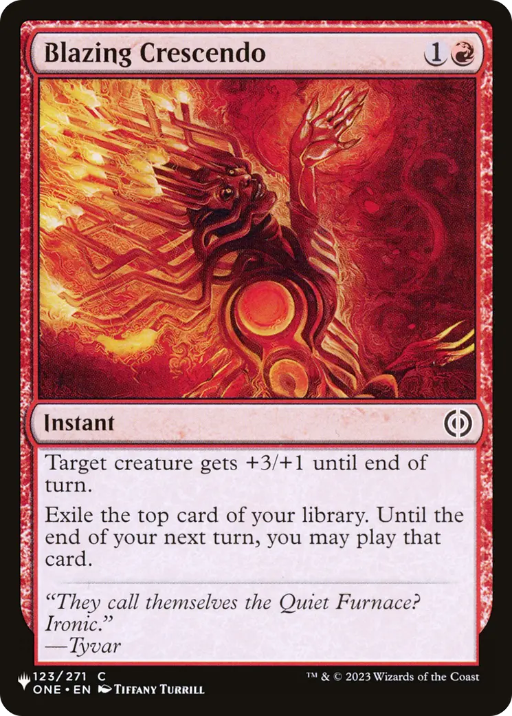 Blazing Crescendo [The List] 1
