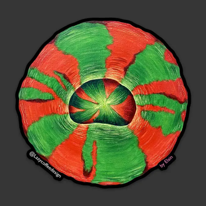 Bleeding Apple Sticker 1