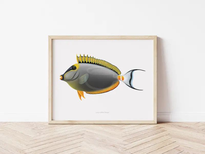 Blonde Naso Tang Fine Art Print 1