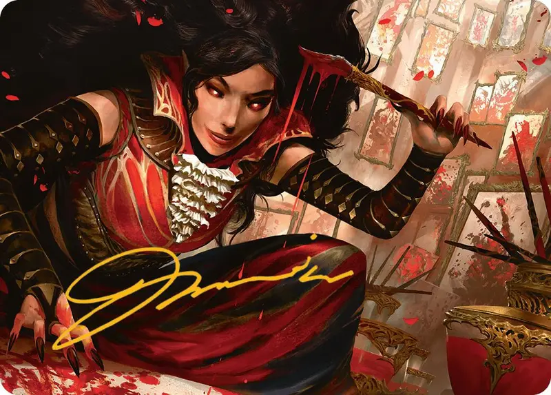Blood Artist Art Card (Gold-Stamped Signature) [Innistrad Remastered Art Series] 1