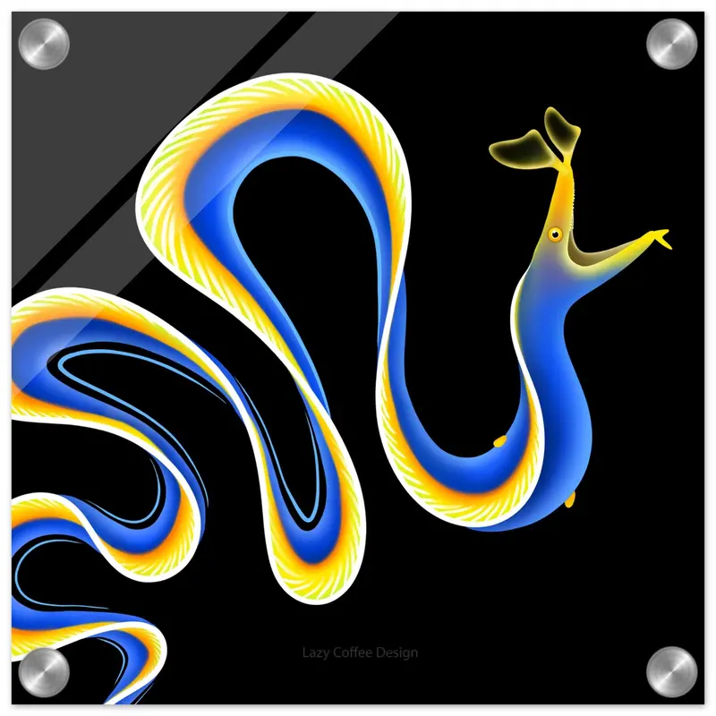 Blue Ribbon Eel Acrylic Print 1