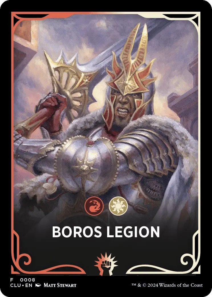 Boros Legion Theme Card [Ravnica: Clue Edition Tokens] 1