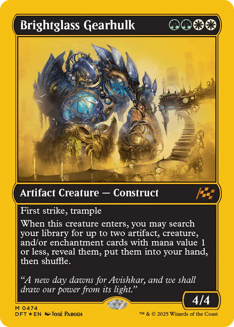 Brightglass Gearhulk (First-Place Foil) [Aetherdrift] 1