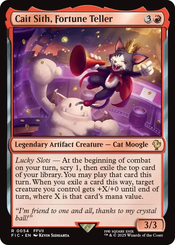 Cait Sith, Fortune Teller (Surge Foil) [Final Fantasy Commander] 1