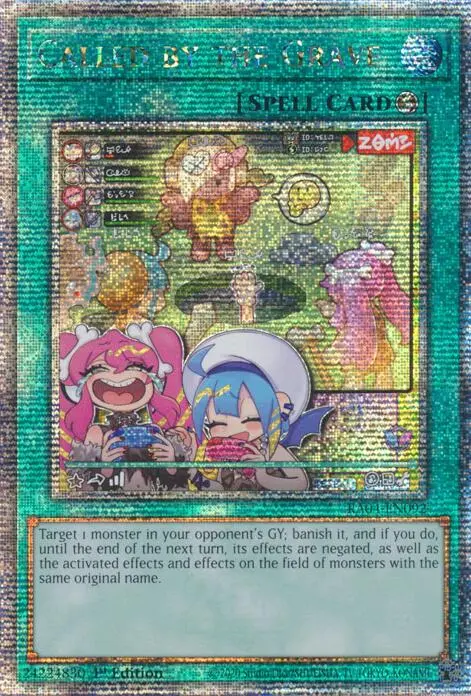 Called By The Grave (New Art) [Ra04-En092] Quarter Century Secret Rare 1