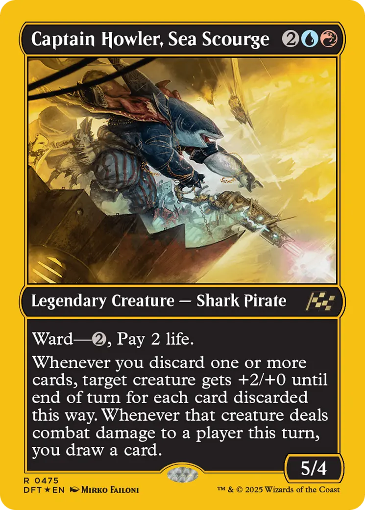 Captain Howler, Sea Scourge (First-Place Foil) [Aetherdrift] 1
