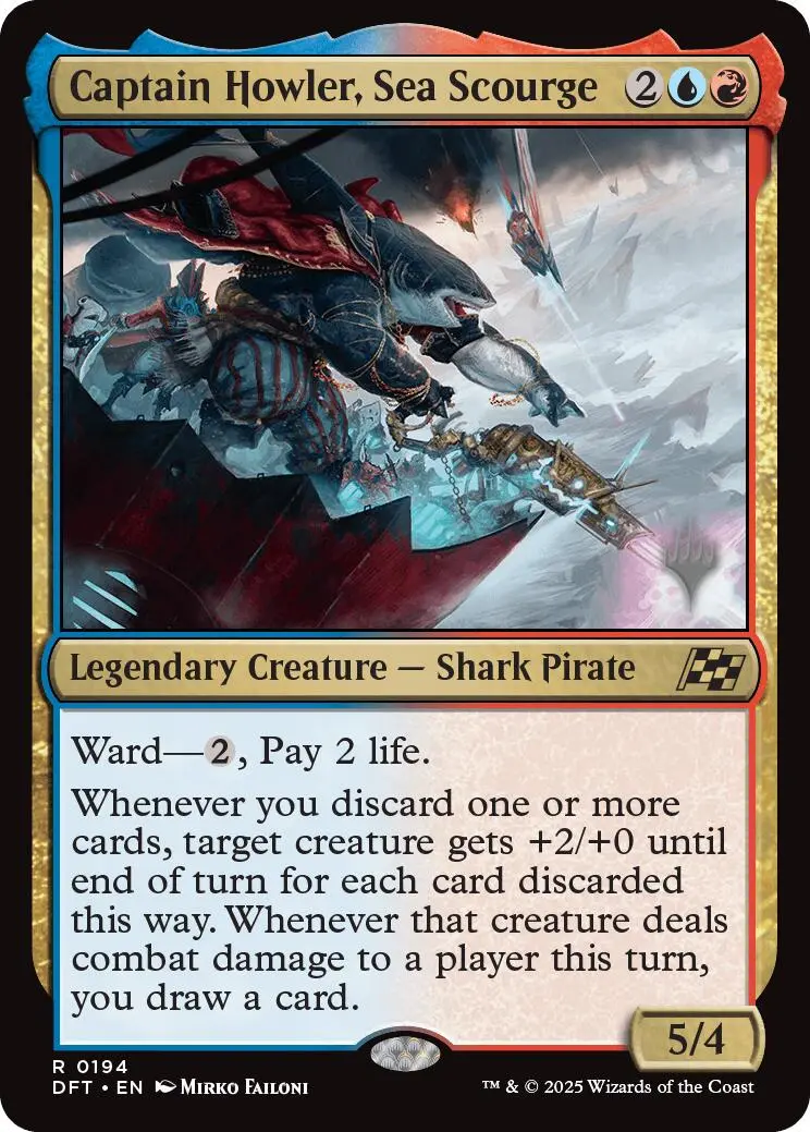 Captain Howler, Sea Scourge (Promo Pack) [Aetherdrift Promos] 1