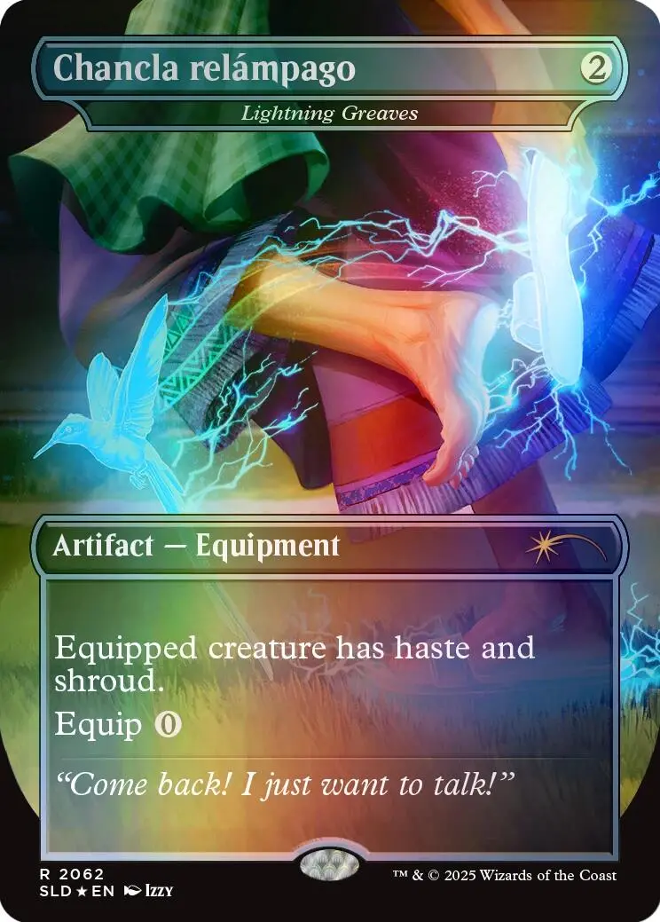 Chancla Relampago - Lightning Greaves (Rainbow Foil) [Secret Lair Drop Series] 1