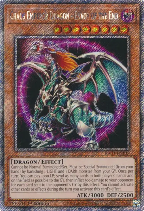 Chaos Emperor Dragon - Envoy Of The End (Platinum Secret Rare) [Ra03-En133] Platinum Secret Rare 1