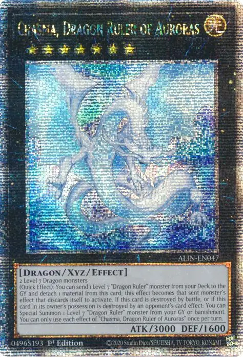 Chasma, Dragon Ruler Of Auroras [Alin-En047] Quarter Century Secret Rare 1