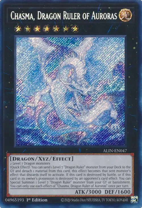 Chasma, Dragon Ruler Of Auroras [Alin-En047] Secret Rare 1