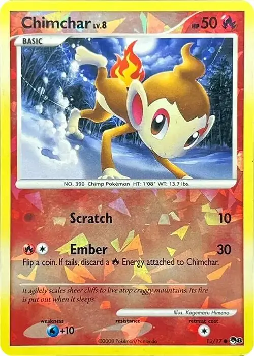 Chimchar (012/017) (Cracked Ice Holo) [Pop Series 8] 1