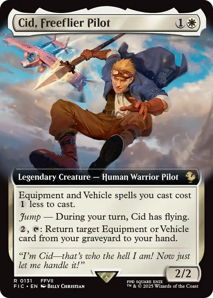 Cid, Freeflier Pilot (Extended Art) [Final Fantasy Commander] 1