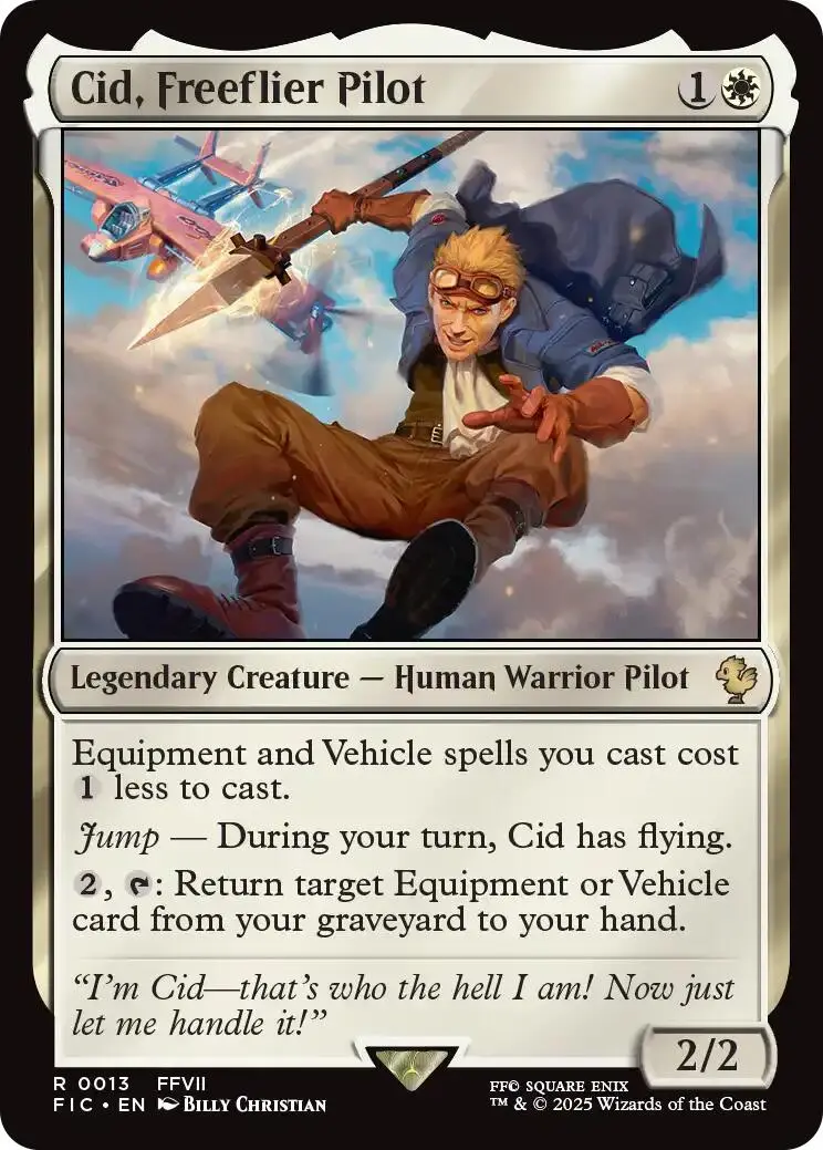 Cid, Freeflier Pilot (Surge Foil) [Final Fantasy Commander] 1