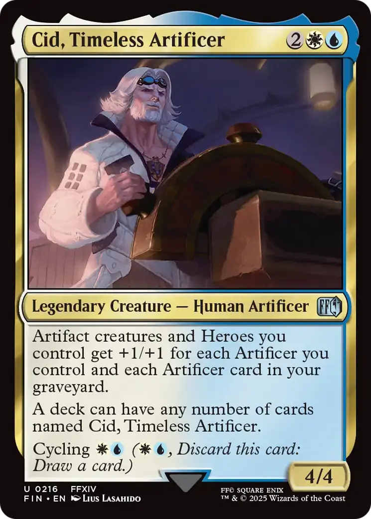Cid, Timeless Artificer (0216) [Final Fantasy] 1