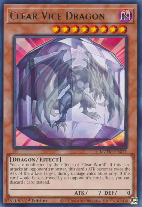 Clear Vice Dragon [Mztm-En071] Rare 1