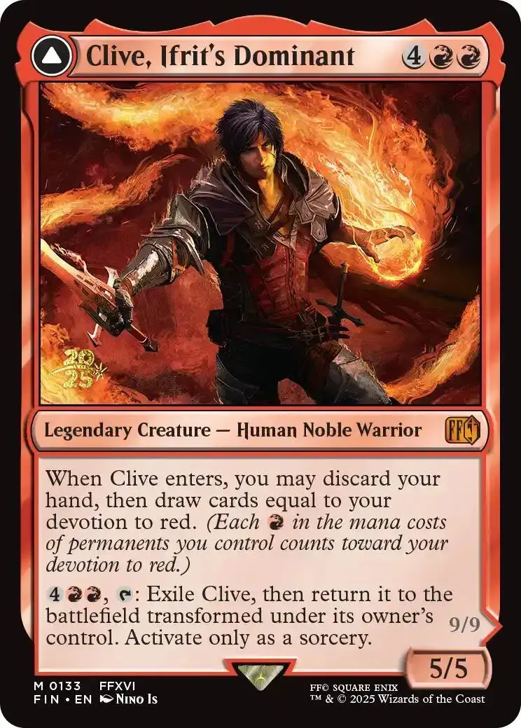 Clive, Ifrit's Dominant [Final Fantasy Prerelease Promo] 1