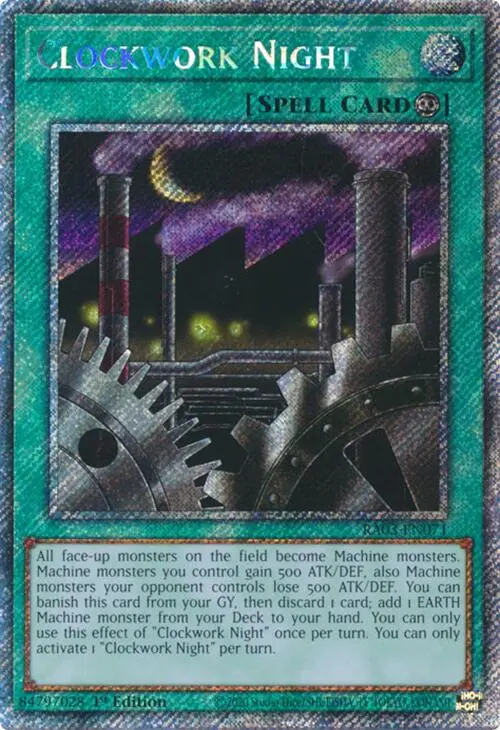 Clockwork Night (Platinum Secret Rare) [Ra03-En071] Platinum Secret Rare 1