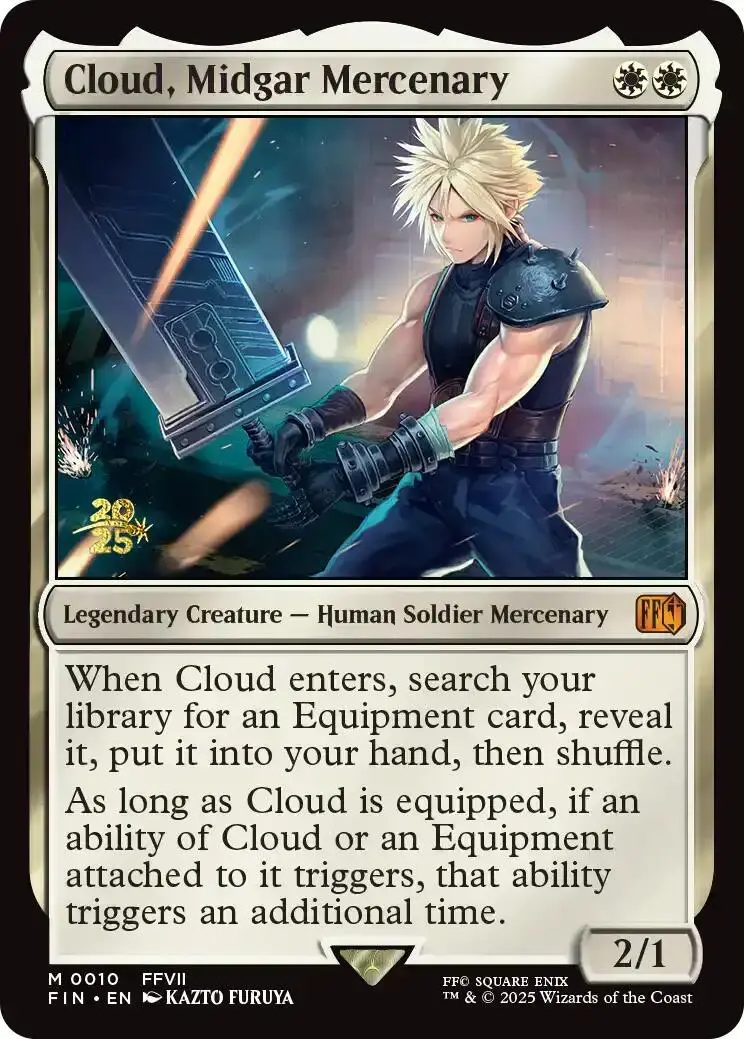 Cloud, Midgar Mercenary [Final Fantasy Prerelease Promo] 1