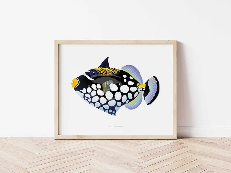 Clown Triggerfish Fine Art Print 1