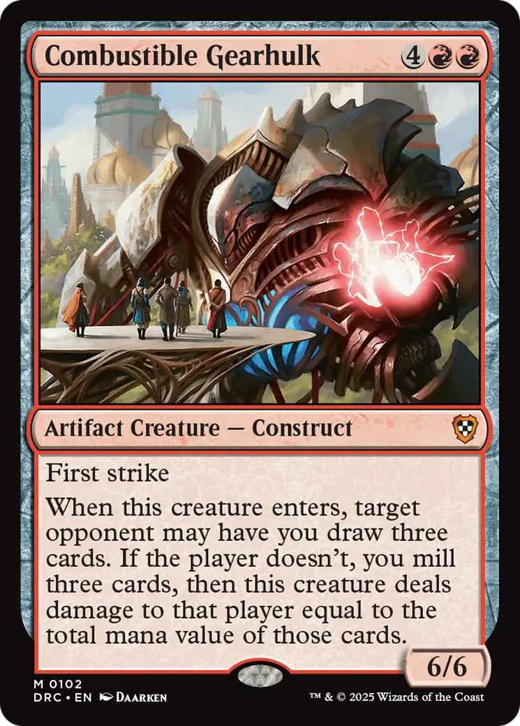 Combustible Gearhulk [Aetherdrift Commander] 1