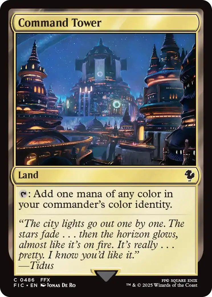 Command Tower (0486) (Surge Foil) [Final Fantasy Commander] 1
